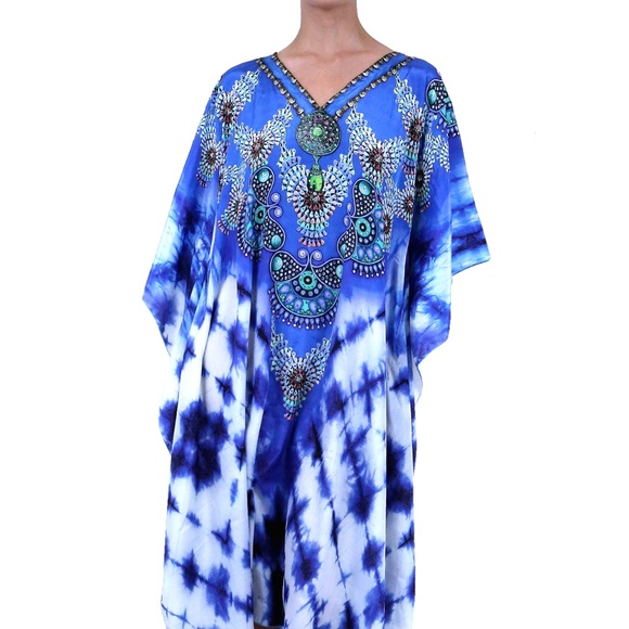 Tie Dye Kaftan-Designer Kaftan for Sale Caftans - Picture 1 of 4